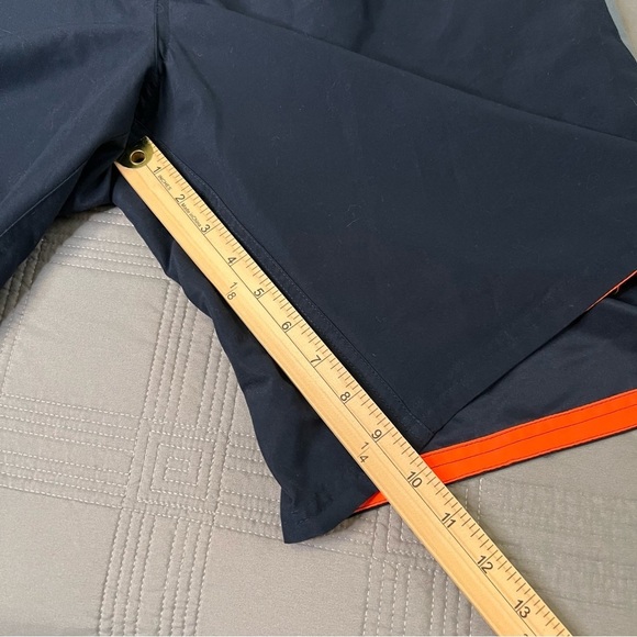 Nike Mens Swim Trunks Blue Orange Swoosh Logo Drawstring Beach Swimming Size XL - Picture 10 of 12